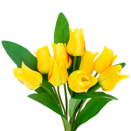 CV26811-8 velký kytice tulipánů X9 umělé květiny tulipány v kytici ze silikonu