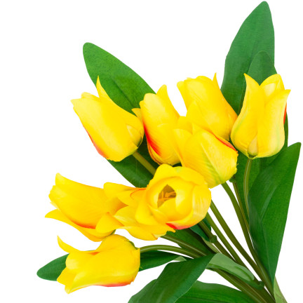 CV26811-8 velký kytice tulipánů X9 umělé květiny tulipány v kytici ze silikonu