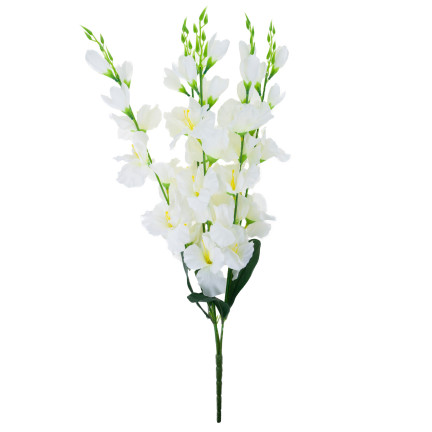 CV31140-15 gladiola, větvička gladioly, umělé květiny, ozdobné, do vázy