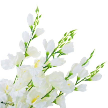 CV31140-15 gladiola, větvička gladioly, umělé květiny, ozdobné, do vázy