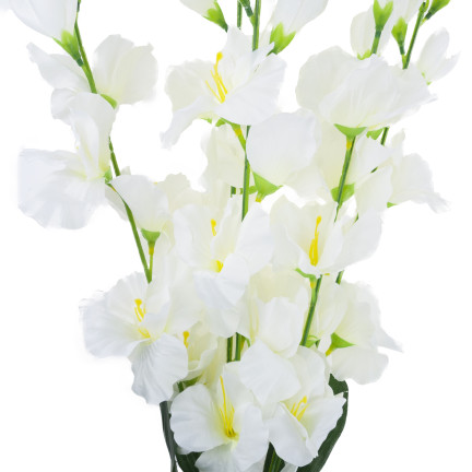 CV31140-15 gladiola, větvička gladioly, umělé květiny, ozdobné, do vázy