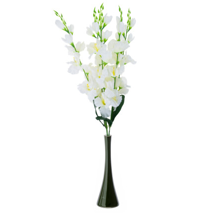 CV31140-15 gladiola, větvička gladioly, umělé květiny, ozdobné, do vázy