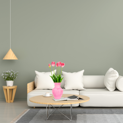 CV31218-7 kytice tulipánů z pěnové gumy, 5 ks, realistická, perforovaná, růžová
