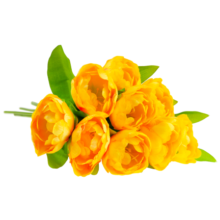CV31227-3 kytice tulipánů, umělé tulipány, aranžmá do vázy