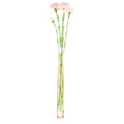 Větvička karafiátů, kytice karafiátů, umělé květiny, realistické, růžové, 60 cm