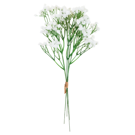 CV32934-1 gypsophila, kytice X5, ozdobná větvička s kvítky do vázy či aranžmá