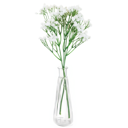 CV32934-1 gypsophila, kytice X5, ozdobná větvička s kvítky do vázy či aranžmá