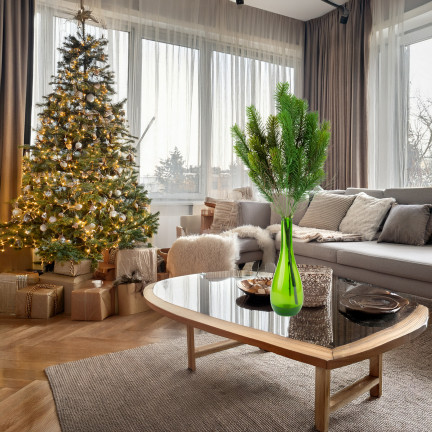 CV36119-2 vánoční stromek, jehličnatá kytice, husté větvičky, smrk, borovice