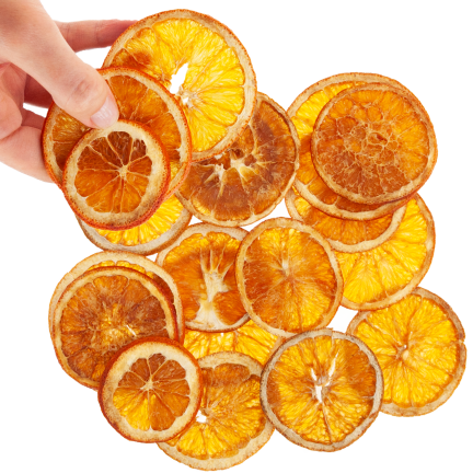 CV37139 sušené plátky pomerančů, věnec, dekorace, 50 g
