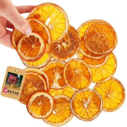 CV37139 sušené plátky pomerančů, věnec, dekorace, 50 g