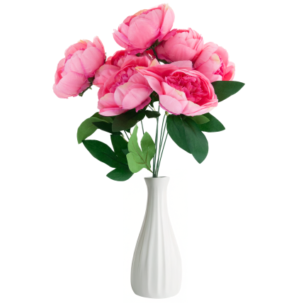 CV38309-2 PEONIA ARTIFICIAL BUNCH x 7 PIPES JARO