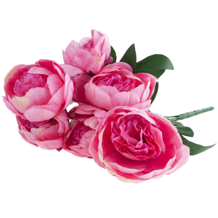 CV38309-2 PEONIA ARTIFICIAL BUNCH x 7 PIPES JARO