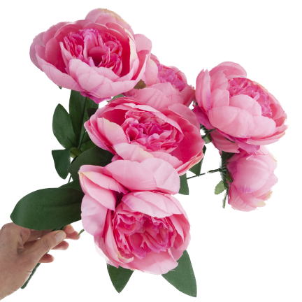 CV38309-2 PEONIA ARTIFICIAL BUNCH x 7 PIPES JARO
