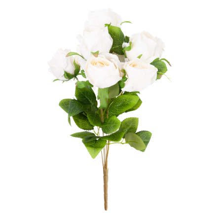 Kytice umělých růží, růže v kytici, realistické, 45 cm