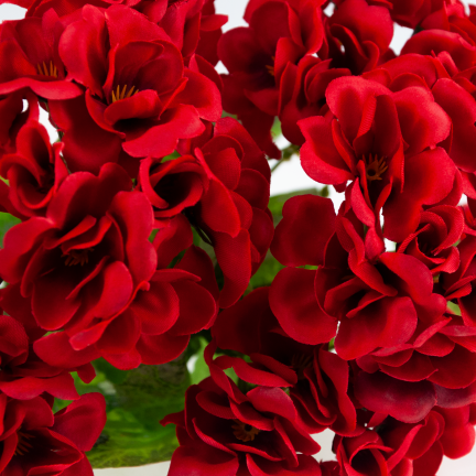 CV38950-2 KYTICE Z UMĚLÝCH PELARGONIÍ 48 CM 7 VĚTVÍ REALISTICKÉ DEKORATIVNÍ