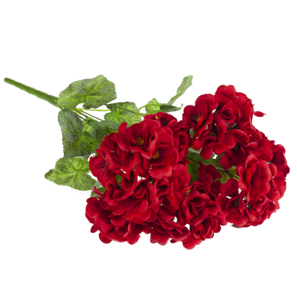 CV38950-2 KYTICE Z UMĚLÝCH PELARGONIÍ 48 CM 7 VĚTVÍ REALISTICKÉ DEKORATIVNÍ