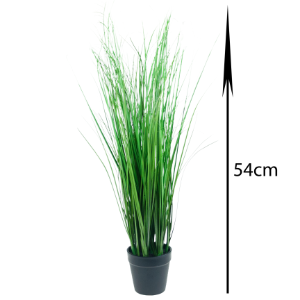 CV06318 UMĚLÁ TRÁVA V KVĚTINÁČI FALEŠNÁ FALEŠNÁ JAKO ŽIVÁ 54CM DEKORATIVNÍ PRO POKOJ BALKON