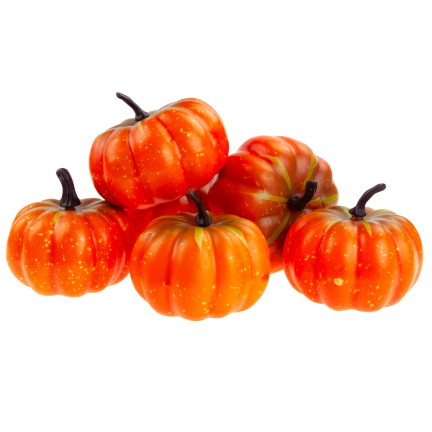 TG72992-2 umělé dýně, sada 6 kusů, podzimní dekorace na Halloween