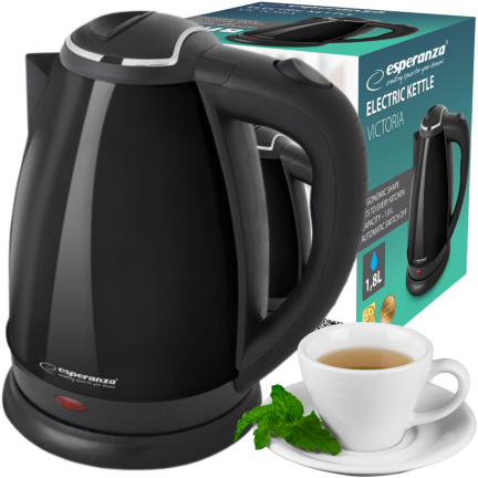 EKK113K elektrická konvice 1,8 l, nerezová, velká, výkonná, 1800 W