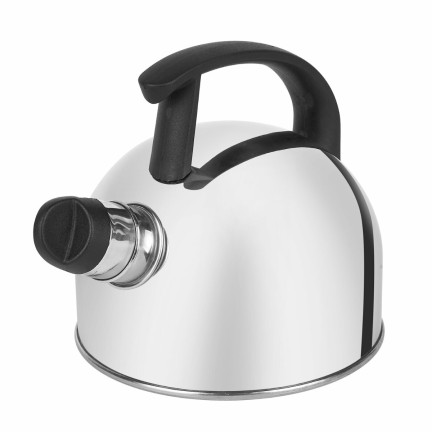 TD20 nerezová konvice 1,5 l, stříbrná, vhodná na indukci i plynový hořák, s píšťalkou