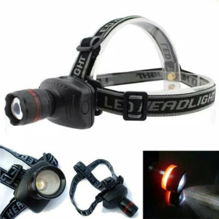 PT36 LED čelovka s zoomem a diodou Cree, 3 W