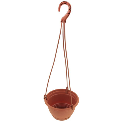 DAGW5-R624 závěsný pěstitelský květináč o průměru 27 cm, balkonový, kulatý, s háčkem, 4,5 l