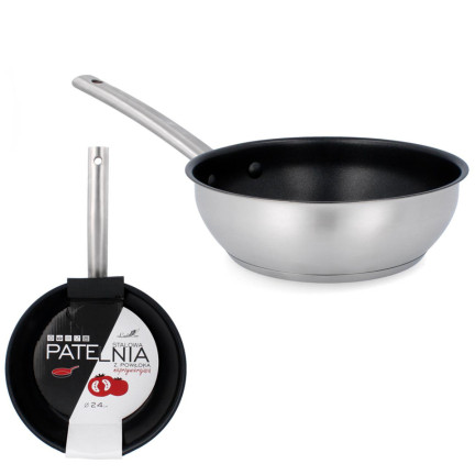 KIR5919 ocelová pánev 24 cm s nepřilnavým povrchem