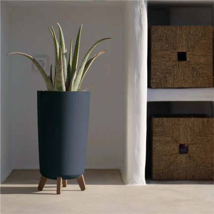 DGTL240-S433 květináč Gracia Tubus Slim, antracitový