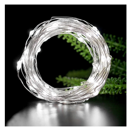 TG63175-1 světelná řetěz s kapkami, 20 LED, studená bílá, na baterie