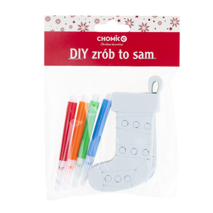 DIY7083 sada vánočních ozdob k zavěšení se 4 fixami DIY