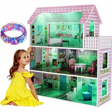 HM013295 domeček pro panenky s nábytkem