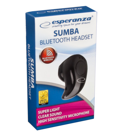 EH185 esperanza Sluchátko do ucha
Bluetooth sumba černá