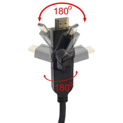 EB196 otočný kabel HDMI, 1,5 m