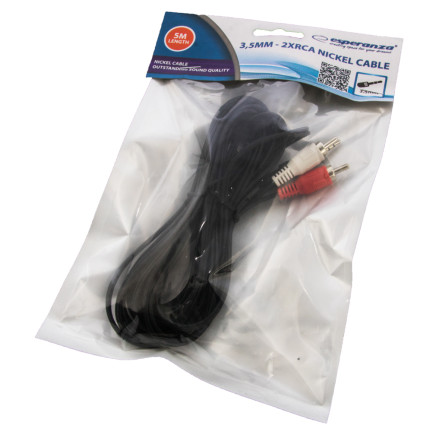 EB243 MINI JACK - 2XRCA KABEL 5M