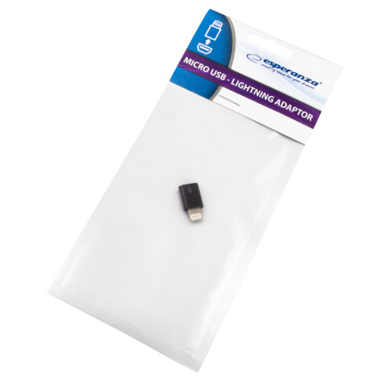EB270K adaptér micro USB 2.0 – Lightning, černý
