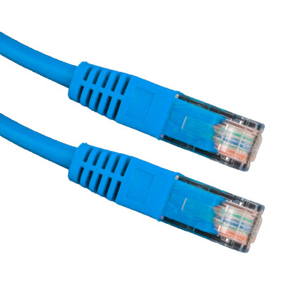 EB272B kabel UTP Cat 5e, propojka 0,5 m, modrý