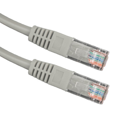 EB273E kabel UTP Cat 5e, propojka 1 m, šedá
