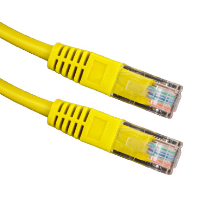 EB277Y kabel UTP Cat 5e, propojka 10 m, žlutá