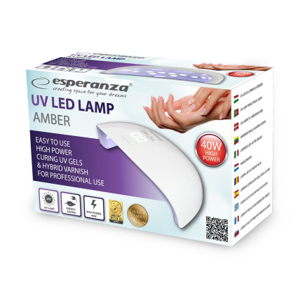 EBN009 UV LED lampa na nehty, hybridní laky a gely, 40 W