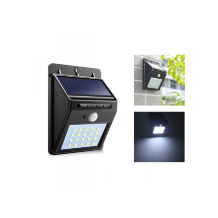 WW40HALOGEN solární lampa s 20 LED diodami a pohybovým senzorem