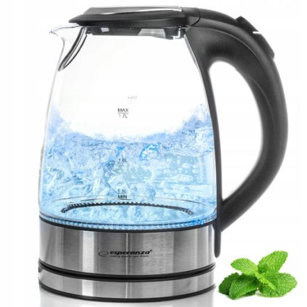 EKK012 ELEKTRISCHES WASSERLOSES GLAS LED 1.7L 2200w