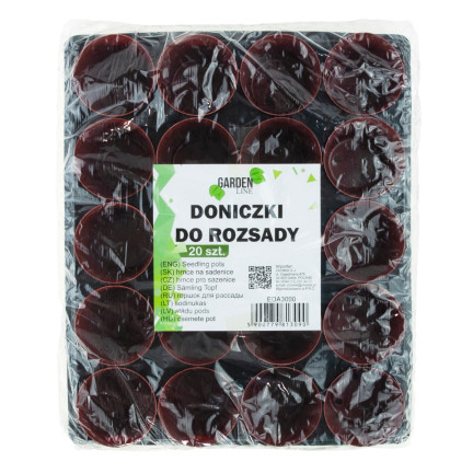EDA3090 květináče na sazenice a výsev, 6 cm + podnos
