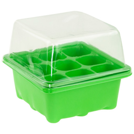 EDA8525 mini skleník, pařeniště pro klíčení, klíčička, sazenice, 9 komůr, 3,5 × 3,5 cm