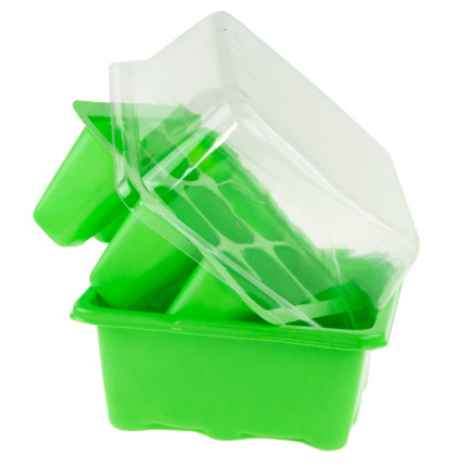 EDA8525 mini skleník, pařeniště pro klíčení, klíčička, sazenice, 9 komůr, 3,5 × 3,5 cm