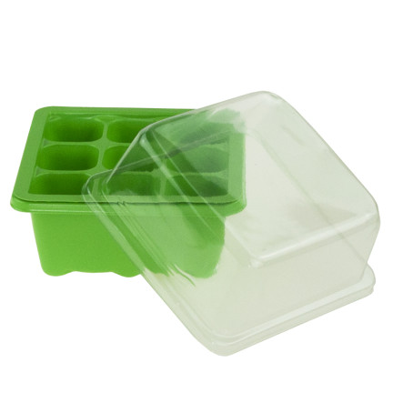 EDA8525 mini skleník, pařeniště pro klíčení, klíčička, sazenice, 9 komůr, 3,5 × 3,5 cm