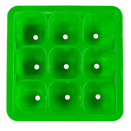 EDA8525 mini skleník, pařeniště pro klíčení, klíčička, sazenice, 9 komůr, 3,5 × 3,5 cm