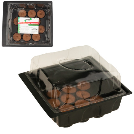 EDA8549 mini skleník, pařeniště pro klíčení, klíčící box, sazenice, 12 komor + podložky