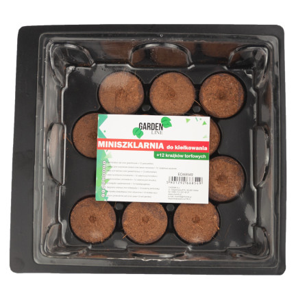 EDA8549 mini skleník, pařeniště pro klíčení, klíčící box, sazenice, 12 komor + podložky
