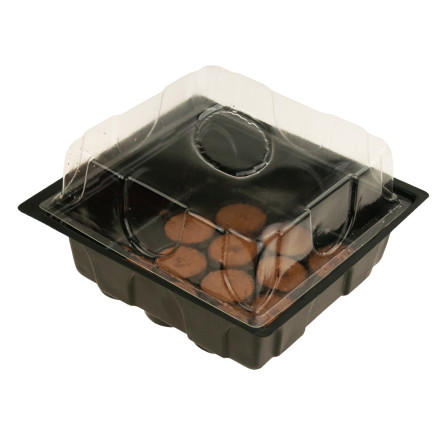 EDA8549 mini skleník, pařeniště pro klíčení, klíčící box, sazenice, 12 komor + podložky