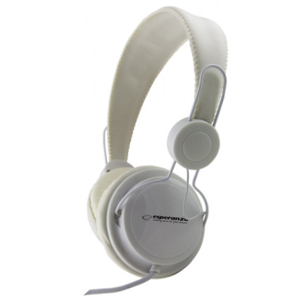 EH148W Sluchátka s audio konektorem Sensation, bílá, Esperanza